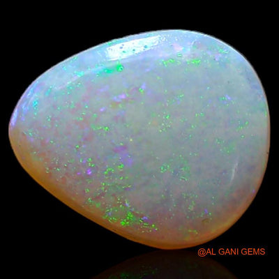 1.45 Cts Natural Australian Fire Opal Loose Gemstone Fancy Cabochon 9x8x2 mm A-362