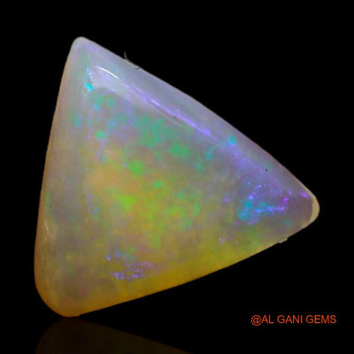 1.60 Cts Unheated Australian Fire Opal Loose Gemstone Trillion Cabochon Natural 9x9x3 mm A-366
