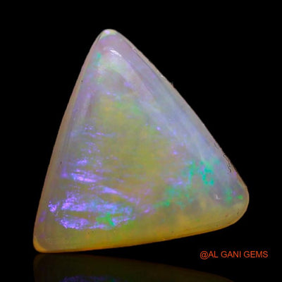 1.60 Cts Unheated Australian Fire Opal Loose Gemstone Trillion Cabochon Natural 9x9x3 mm A-366