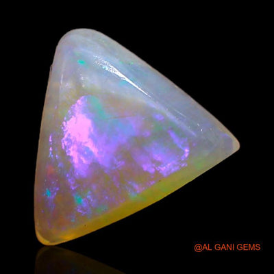 1.60 Cts Unheated Australian Fire Opal Loose Gemstone Trillion Cabochon Natural 9x9x3 mm A-366