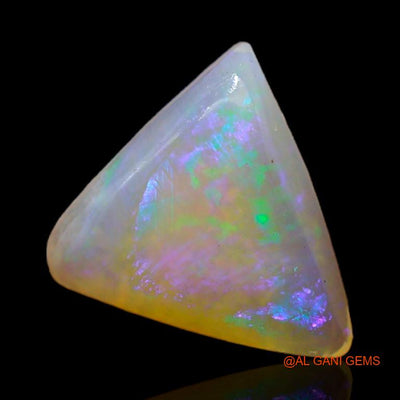 1.60 Cts Unheated Australian Fire Opal Loose Gemstone Trillion Cabochon Natural 9x9x3 mm A-366