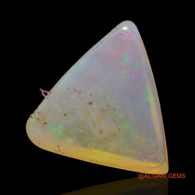 1.60 Cts Unheated Australian Fire Opal Loose Gemstone Trillion Cabochon Natural 9x9x3 mm A-366