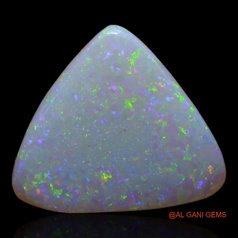3.65 Cts Natural Australian Fire Opal Trillion Cabochon Loose Gemstone For Jewelry 13x13x3 mm A-368