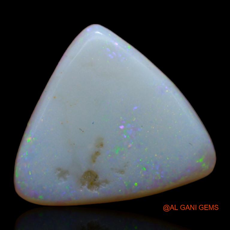 3.65 Cts Natural Australian Fire Opal Trillion Cabochon Loose Gemstone For Jewelry 13x13x3 mm A-368