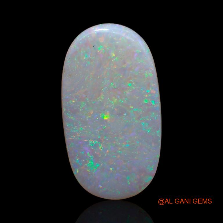 Natural Fire Opal Gemstone 3.90 Cts Loose Oval Cabochon From Australia 19x11x2 mm A-369