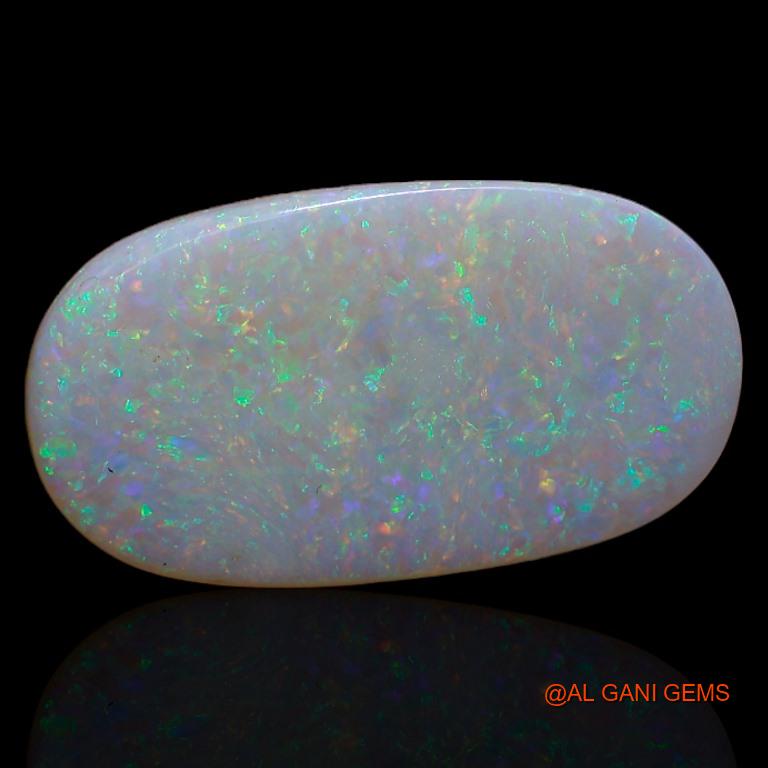 Natural Fire Opal Gemstone 3.90 Cts Loose Oval Cabochon From Australia 19x11x2 mm A-369