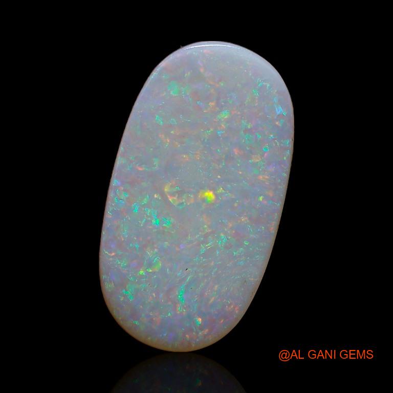 Natural Fire Opal Gemstone 3.90 Cts Loose Oval Cabochon From Australia 19x11x2 mm A-369