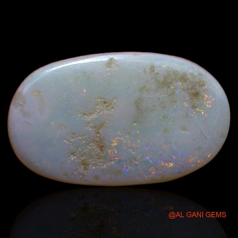 3.70 Cts Natural Australian Fire Opal Oval Cabochon Loose Gemstone For Jewelry 18x11x2 mm A-371