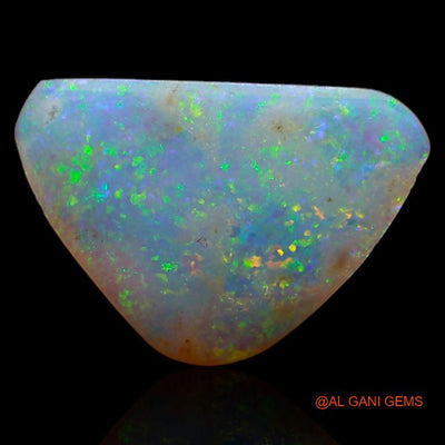 Natural Untreated Fire Opal Loose Gemstone Trillion Cabochon From Australia 2.35 Cts 15x10x2 mm A-372