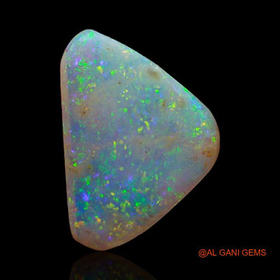 Natural Untreated Fire Opal Loose Gemstone Trillion Cabochon From Australia 2.35 Cts 15x10x2 mm A-372