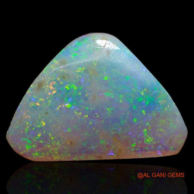 Natural Untreated Fire Opal Loose Gemstone Trillion Cabochon From Australia 2.35 Cts 15x10x2 mm A-372
