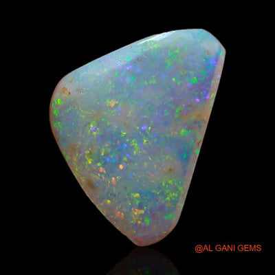 Natural Untreated Fire Opal Loose Gemstone Trillion Cabochon From Australia 2.35 Cts 15x10x2 mm A-372
