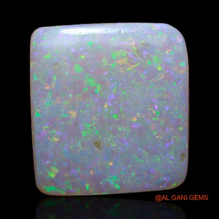 Natural Untreated Fire Opal Loose Gemstone Square Cabochon From Australia 2.50 Cts 12x11x2 mm A-374
