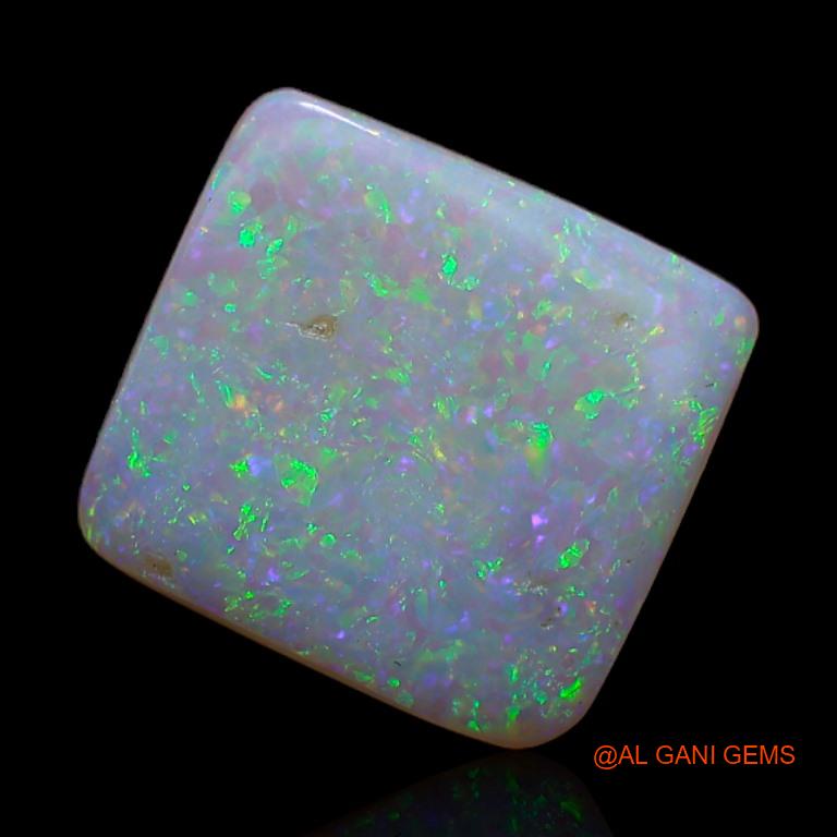 Natural Untreated Fire Opal Loose Gemstone Square Cabochon From Australia 2.50 Cts 12x11x2 mm A-374