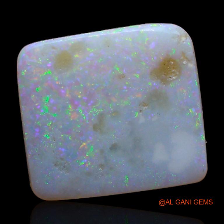 Natural Untreated Fire Opal Loose Gemstone Square Cabochon From Australia 2.50 Cts 12x11x2 mm A-374