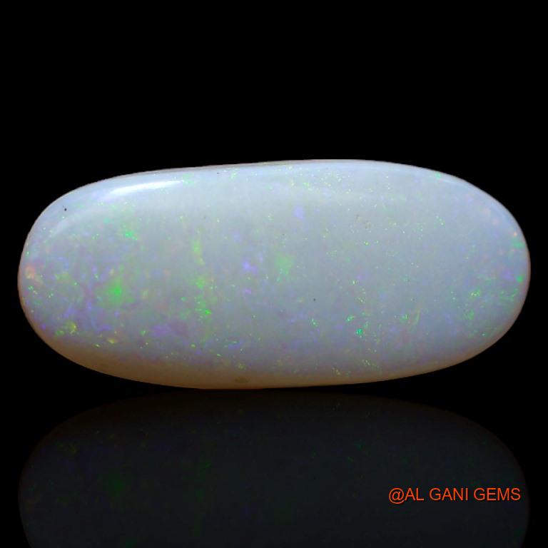 3.85 Cts Natural Australian Fire Opal Loose Gemstone Oval Cabochon 19x8x3 mm A-376
