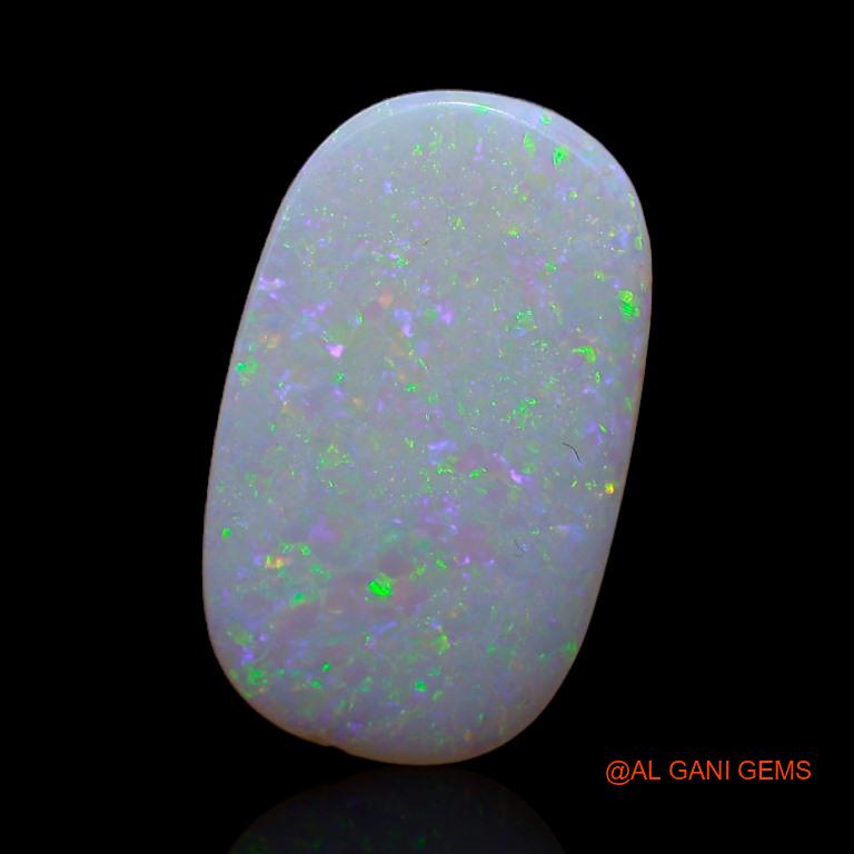 Natural Untreated Fire Opal Loose Gemstone Oval Cabochon From Australia 3.40 Cts 16x10x2 mm A-378