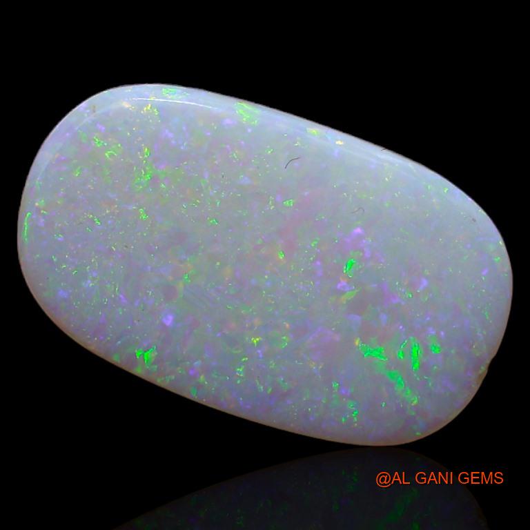 Natural Untreated Fire Opal Loose Gemstone Oval Cabochon From Australia 3.40 Cts 16x10x2 mm A-378