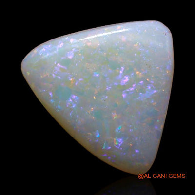 3.05 Cts Unheated Australian Fire Opal Loose Gemstone Trillion Cabochon Natural 12x11x3 mm A-379