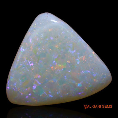 3.05 Cts Unheated Australian Fire Opal Loose Gemstone Trillion Cabochon Natural 12x11x3 mm A-379