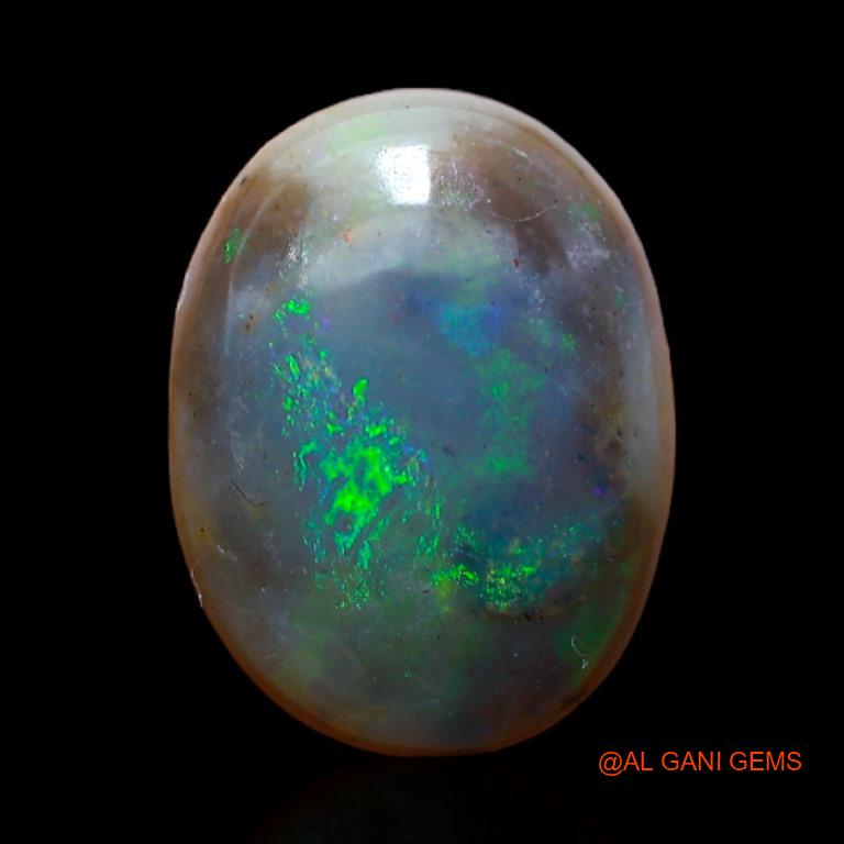 2.85 Cts Natural Australian Fire Opal Loose Gemstone Oval Cabochon 12x9x3 mm A-380