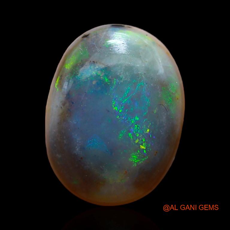 2.85 Cts Natural Australian Fire Opal Loose Gemstone Oval Cabochon 12x9x3 mm A-380