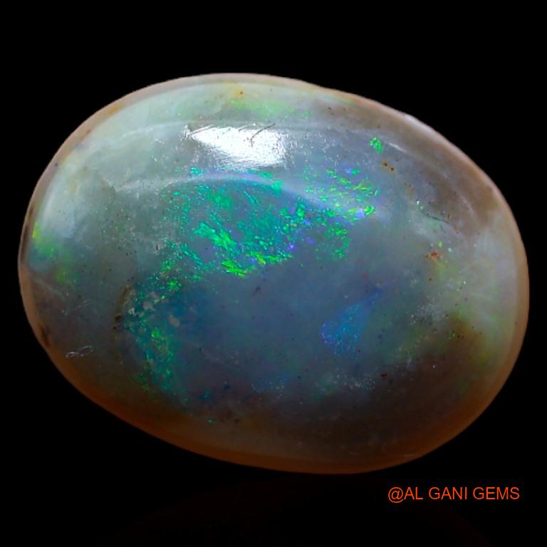 2.85 Cts Natural Australian Fire Opal Loose Gemstone Oval Cabochon 12x9x3 mm A-380