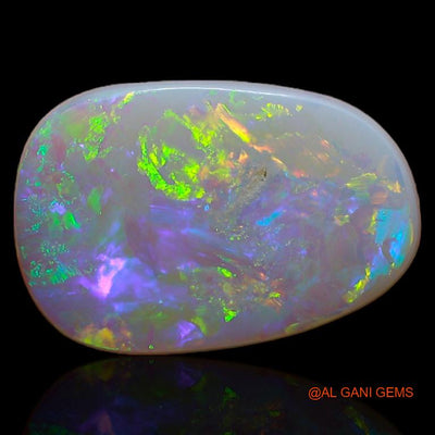 2.55 Cts Unheated Australian Fire Opal Loose Gemstone Fancy Cabochon Natural 15x10x2 mm A-381