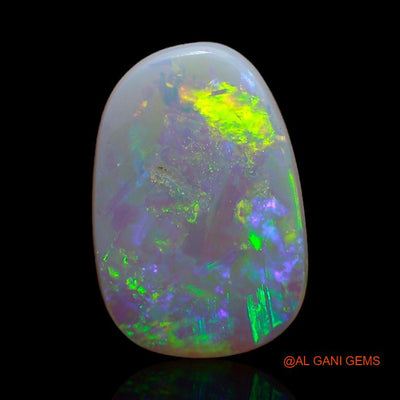 2.55 Cts Unheated Australian Fire Opal Loose Gemstone Fancy Cabochon Natural 15x10x2 mm A-381