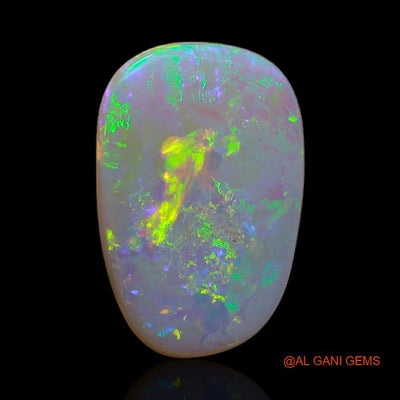 2.55 Cts Unheated Australian Fire Opal Loose Gemstone Fancy Cabochon Natural 15x10x2 mm A-381