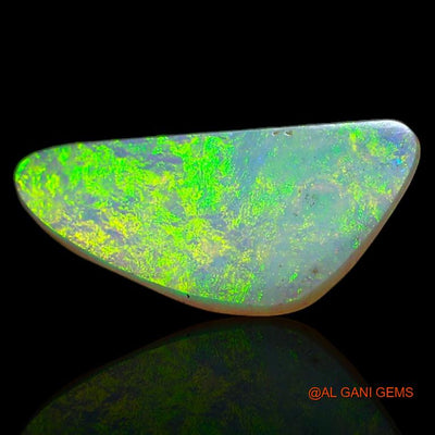 1.65 Cts Natural Australian Fire Opal Loose Gemstone Fancy Cabochon 14x6x2 mm A-385