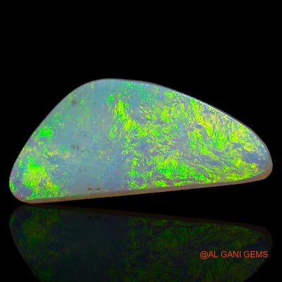 1.65 Cts Natural Australian Fire Opal Loose Gemstone Fancy Cabochon 14x6x2 mm A-385