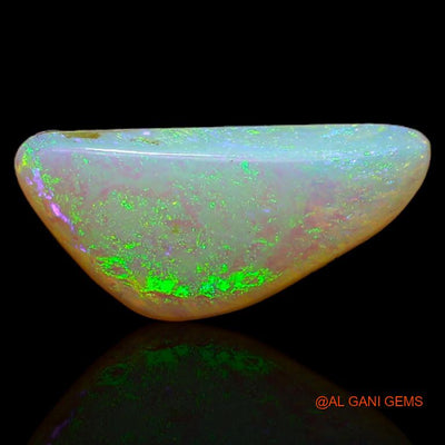 1.65 Cts Natural Australian Fire Opal Loose Gemstone Fancy Cabochon 14x6x2 mm A-385