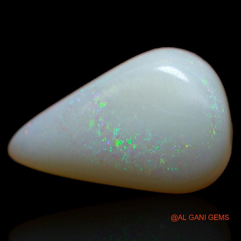 3.60 Cts Unheated Australian Fire Opal Loose Gemstone Pear Cabochon Natural 15x9x4 mm A-386