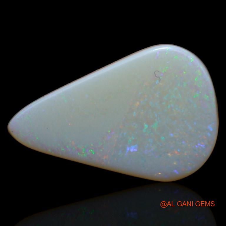 3.60 Cts Unheated Australian Fire Opal Loose Gemstone Pear Cabochon Natural 15x9x4 mm A-386