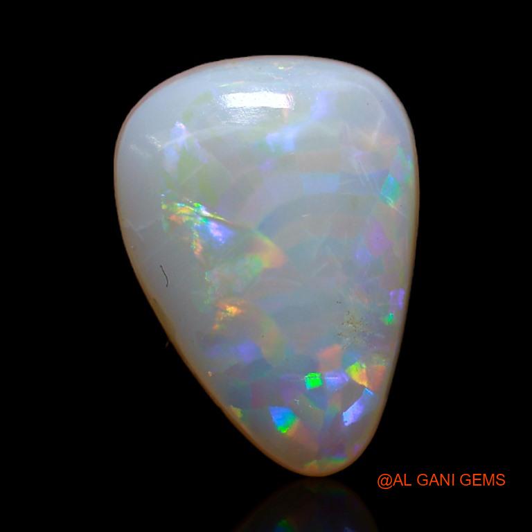 Natural Untreated Fire Opal Loose Gemstone Fancy Cabochon From Australia 2.90 Cts 13x9x3 mm A-387