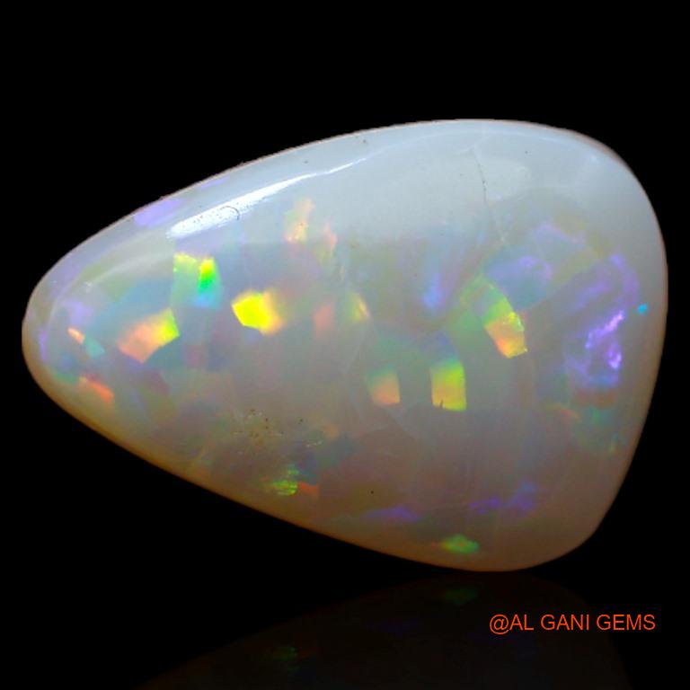 Natural Untreated Fire Opal Loose Gemstone Fancy Cabochon From Australia 2.90 Cts 13x9x3 mm A-387