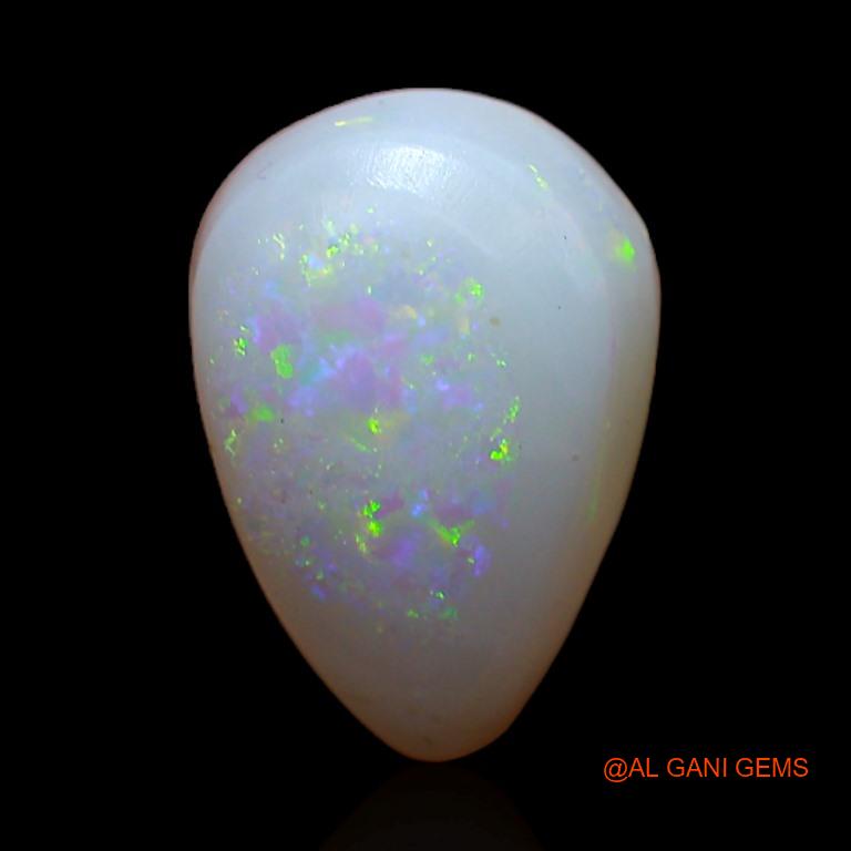 3.75 Cts Natural Australian Fire Opal Loose Gemstone Pear Cabochon 12x8x5 mm A-388