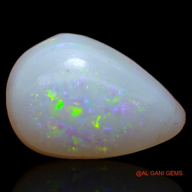 3.75 Cts Natural Australian Fire Opal Loose Gemstone Pear Cabochon 12x8x5 mm A-388