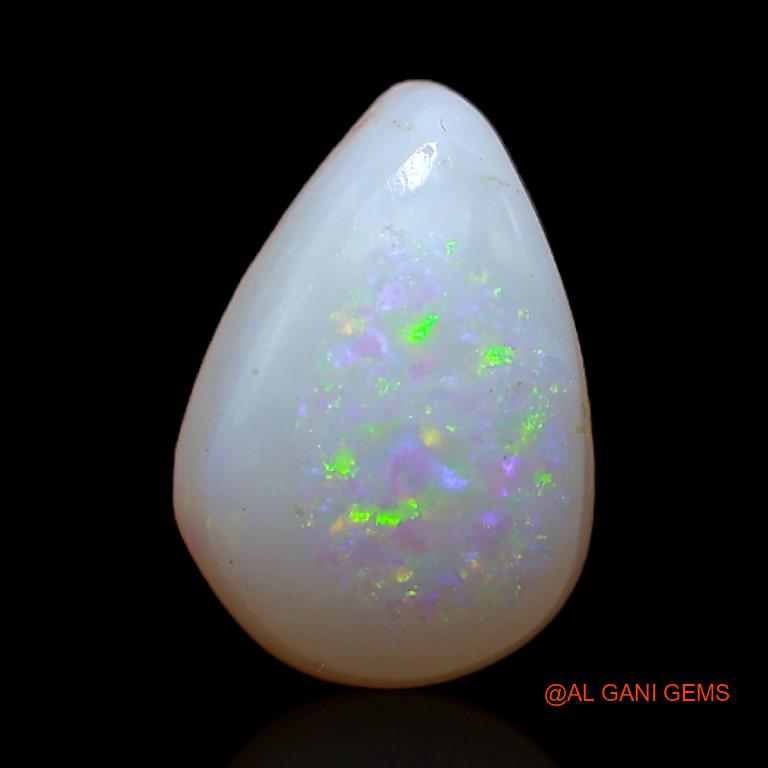 3.75 Cts Natural Australian Fire Opal Loose Gemstone Pear Cabochon 12x8x5 mm A-388