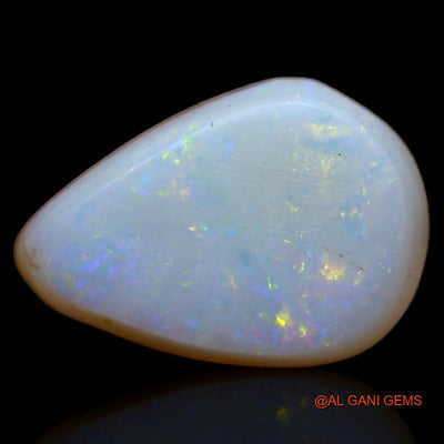 3.75 Cts Natural Australian Fire Opal Loose Gemstone Pear Cabochon 12x8x5 mm A-388