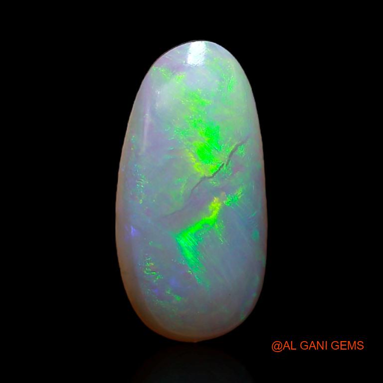 1.90 Cts Natural Australian Fire Opal Fancy Cabochon Loose Gemstone For Jewelry 13x7x3 mm A-389