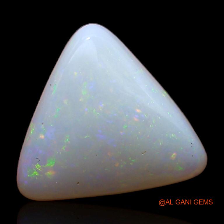 Natural Fire Opal Gemstone 2.25 Cts Loose Trillion Cabochon From Australia 10x10x3 mm A-390