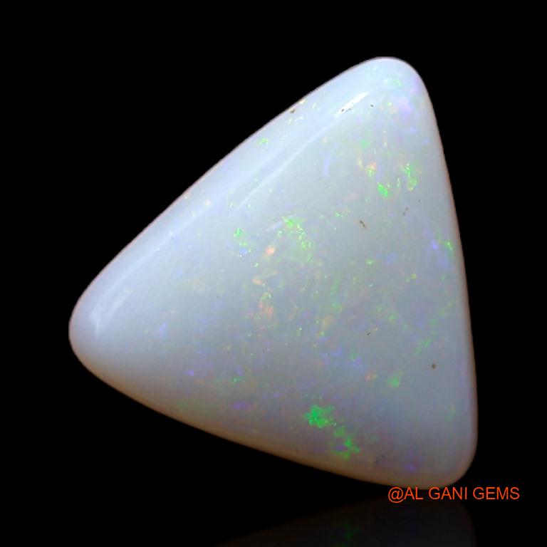 Natural Fire Opal Gemstone 2.25 Cts Loose Trillion Cabochon From Australia 10x10x3 mm A-390