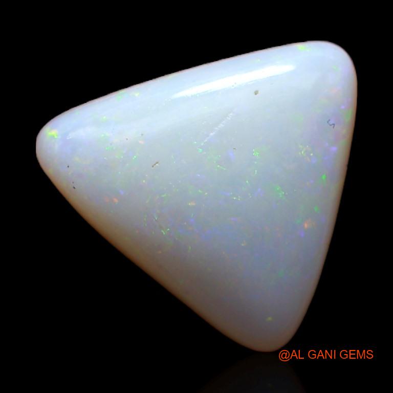 Natural Fire Opal Gemstone 2.25 Cts Loose Trillion Cabochon From Australia 10x10x3 mm A-390