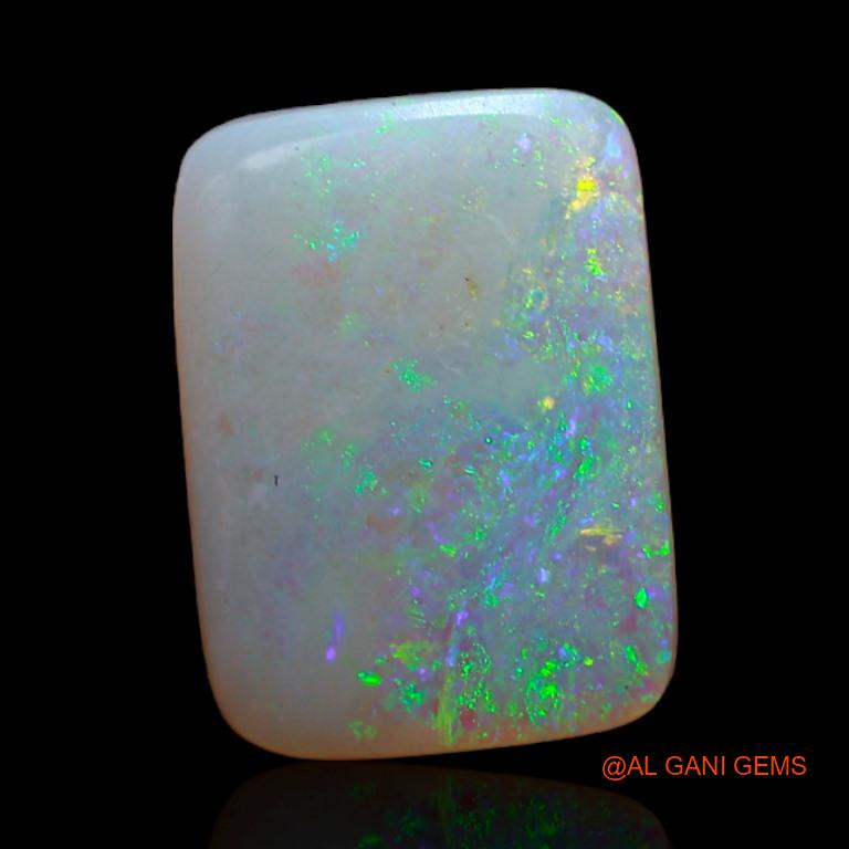Natural Fire Opal Gemstone 2.40 Cts Loose Square Cabochon From Australia 12x8x2 mm A-392