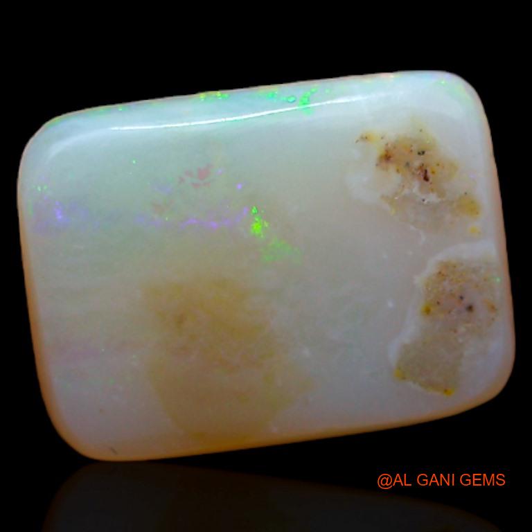 Natural Fire Opal Gemstone 2.40 Cts Loose Square Cabochon From Australia 12x8x2 mm A-392
