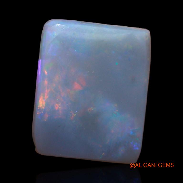Natural Untreated Fire Opal Loose Gemstone Square Cabochon From Australia 3.40 Cts 11x9x3 mm A-394