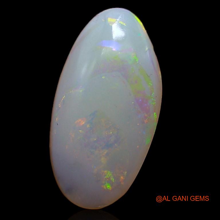 2.05 Cts Natural Australian Fire Opal Loose Gemstone Fancy Cabochon 14x7x3 mm A-399