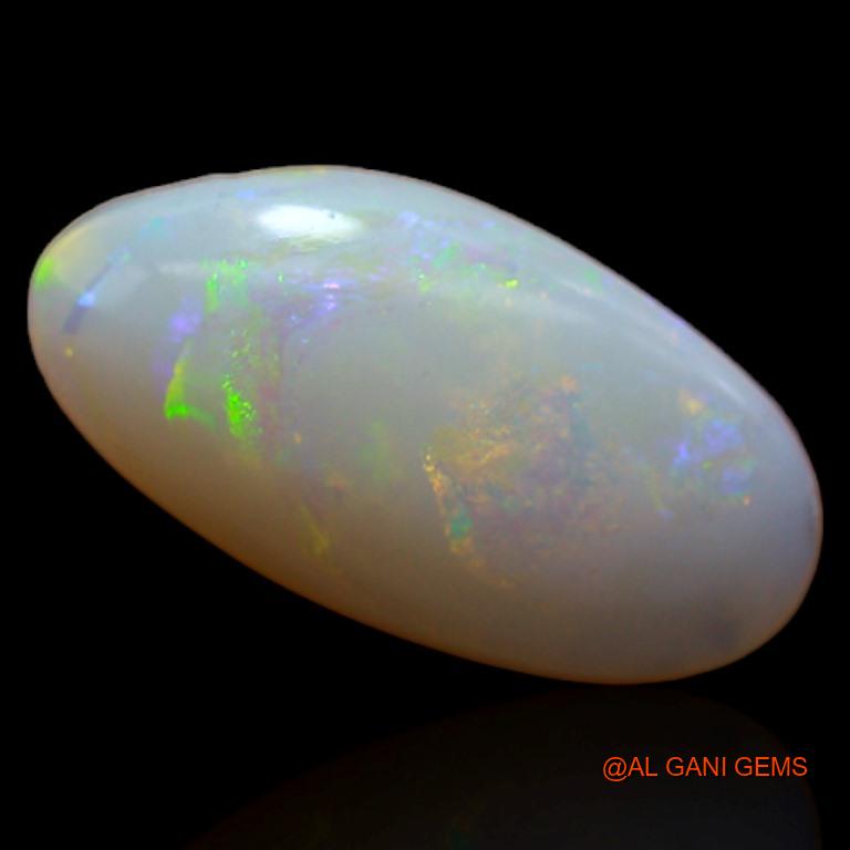 2.05 Cts Natural Australian Fire Opal Loose Gemstone Fancy Cabochon 14x7x3 mm A-399